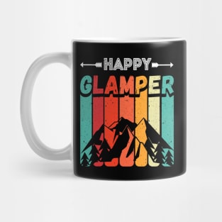 Happy Glamper Vintage Sunrise Sunset Arrow Glamping Mug